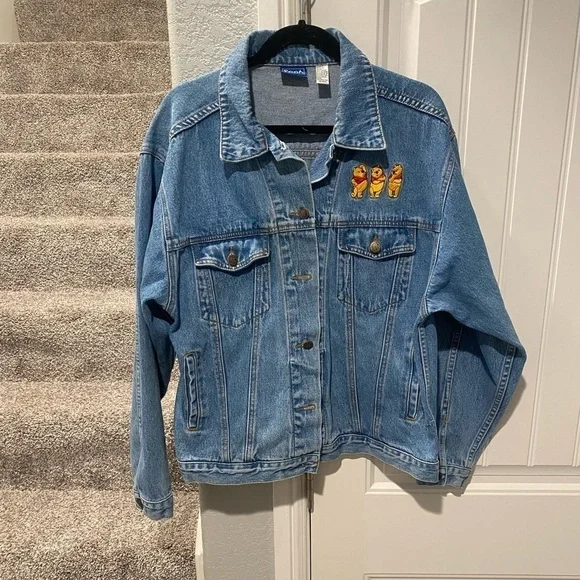 Vintage Winnie The Pooh Denim jacket size large - Picture 9 of 11